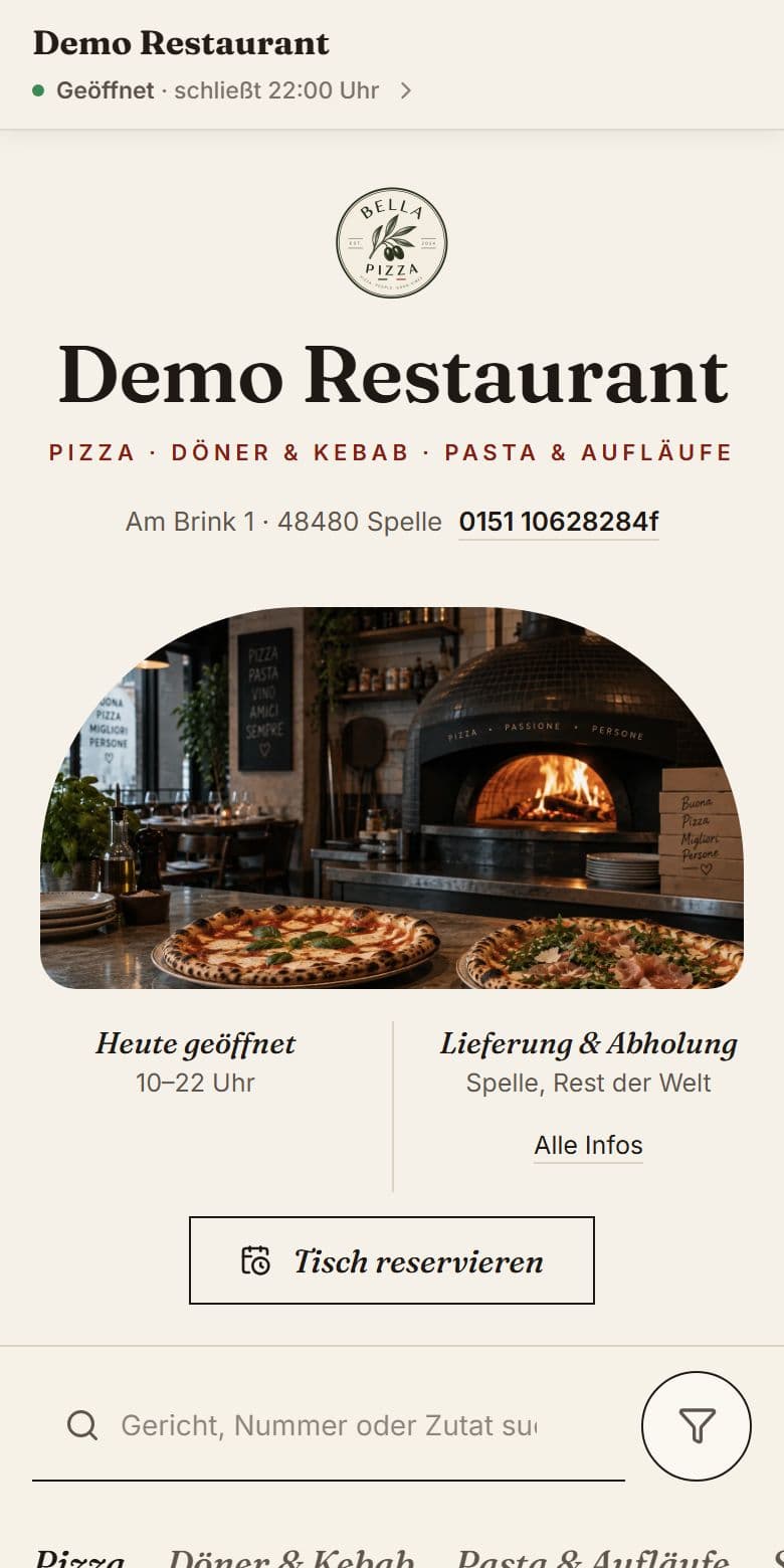 Demo-Shop im Design Klassisch