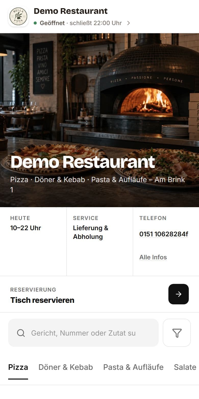Demo-Shop im Design Modern